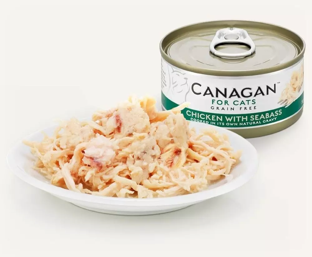Canagan Cat Can - Chicken with Seabass 75g Canagan Boksemat Katt Chicken with Seabass 12stk x 75g (Pk. pris) WB75 5029040012281 Kattemat