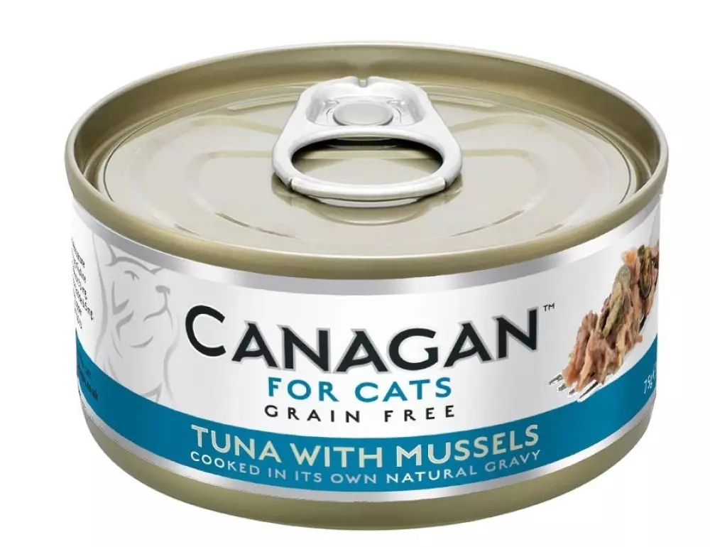 Canagan Cat Can - Tuna with Mussels 75g, 5029040012403, Kattemat, Canagan, Febo Norge AS, Canagan Boksemat Katt Tuna with Mussels 12stk x 75g (Pk. pris)