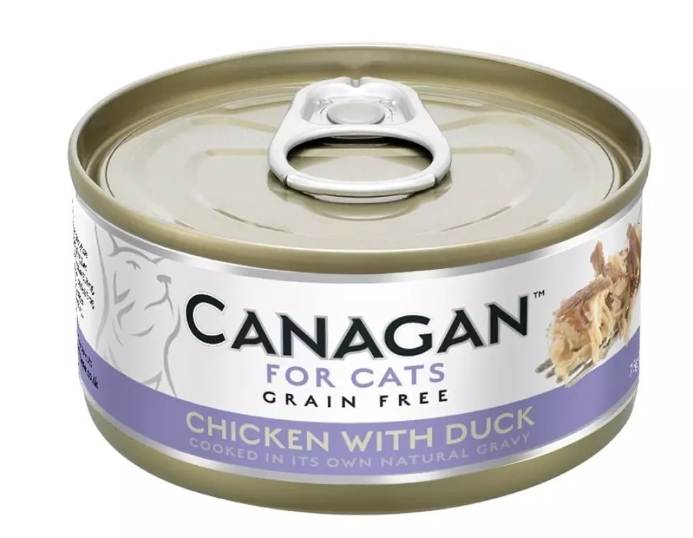 Canagan Cat Can- Chicken with Duck 75g, 5029040012489, Kattemat, Canagan, Febo Norge AS, Canagan Boksemat Katt Chicken with Duck 12stk x 75g (Pk. pris)