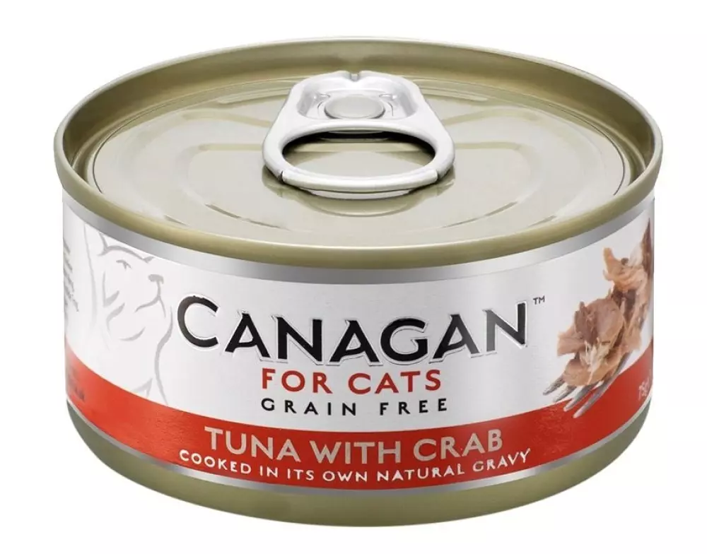 Canagan Cat Can - Tuna with Crab 75g Canagan Boksemat Katt Tuna with Crab 12stk x 75g (Pk. pris) WA75 5029040012564 Kattemat