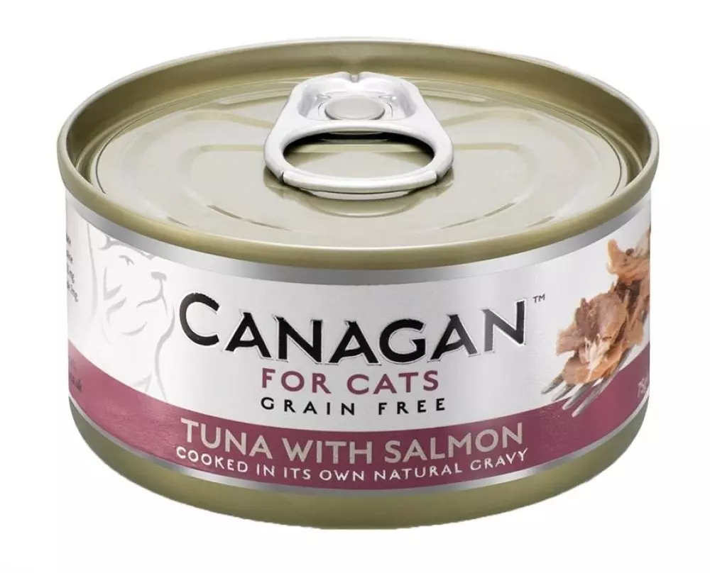 Canagan Cat Can Tuna with Salmon 75g, 5029040012687, Kattemat, Canagan, Febo Norge AS, Canagan Boksemat Katt Tuna with Salmon 12stk x 75g (Pk. pris)