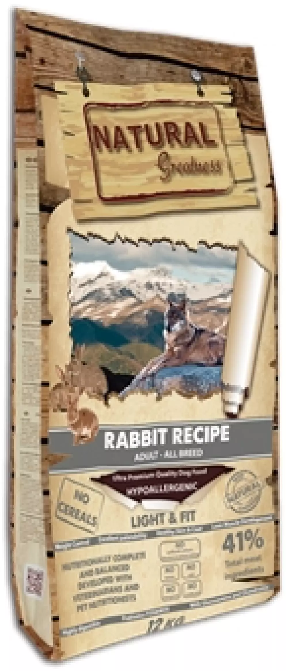 Natural Greatness Rabbit Recipe – Light & Fit, 2 kg, 8414606901234, Hundemat, Natural Greatness, Arctic Pets AS, Rabbit Recipe – Light & Fit, Tørrfor, Voksen