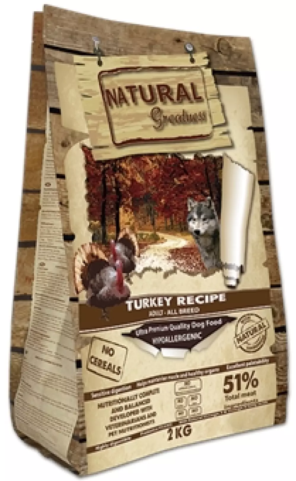 Natural Greatness, Turkey Recipe, 2 kg, 8414606901203, Hundemat, Natural Greatness, Arctic Pets AS, Turkey Recipe