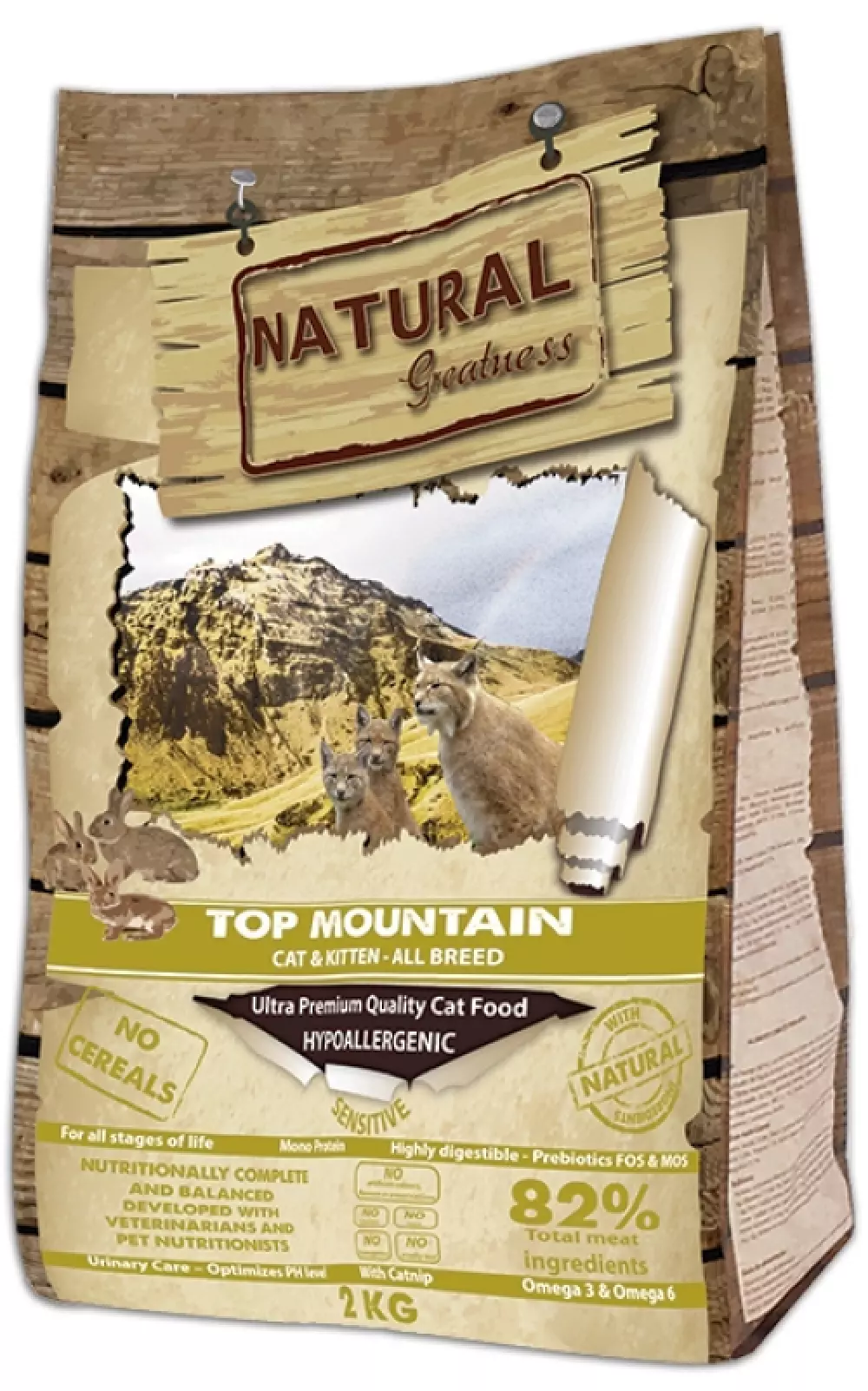 Natural Greatness, Top Mountain All Age, Kattemat, Natural Greatness, Arctic Pets AS, Natural Greatness, Top Mountain All Age, 2kg, 8414606901241, Natural Greatness, Top Mountain All Age, 6kg, 8414606901128
