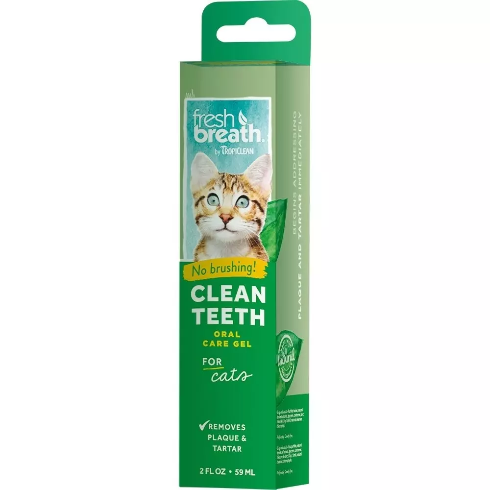 Fresh Breath gel til katt 59ml, 645095001497, Katteutstyr, Kattepleie og hygieneprodukter, Dogman, CleanTeeth OralCare Gel Katter