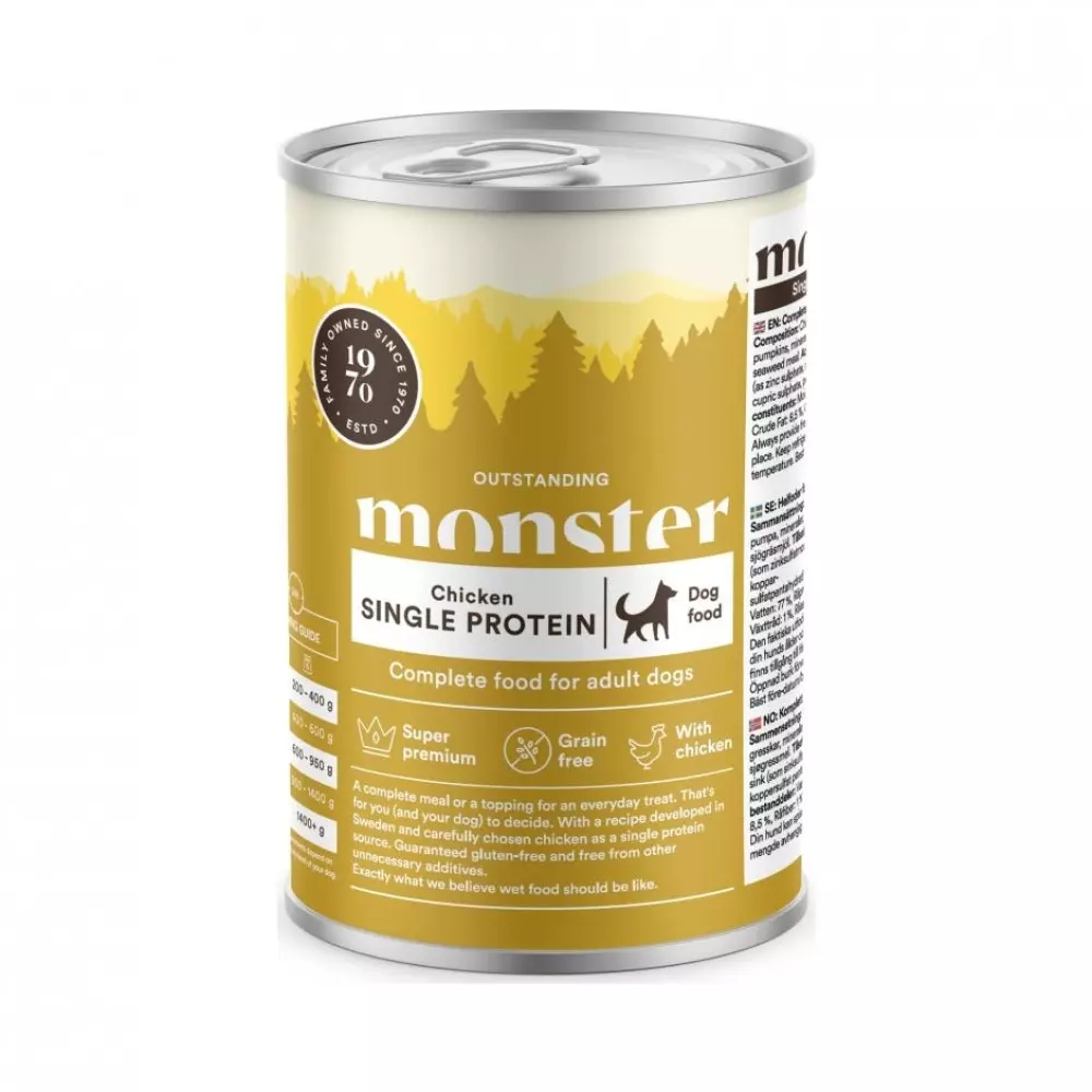 Monster Dog Adult Single Protein Chicken Boks 400 g