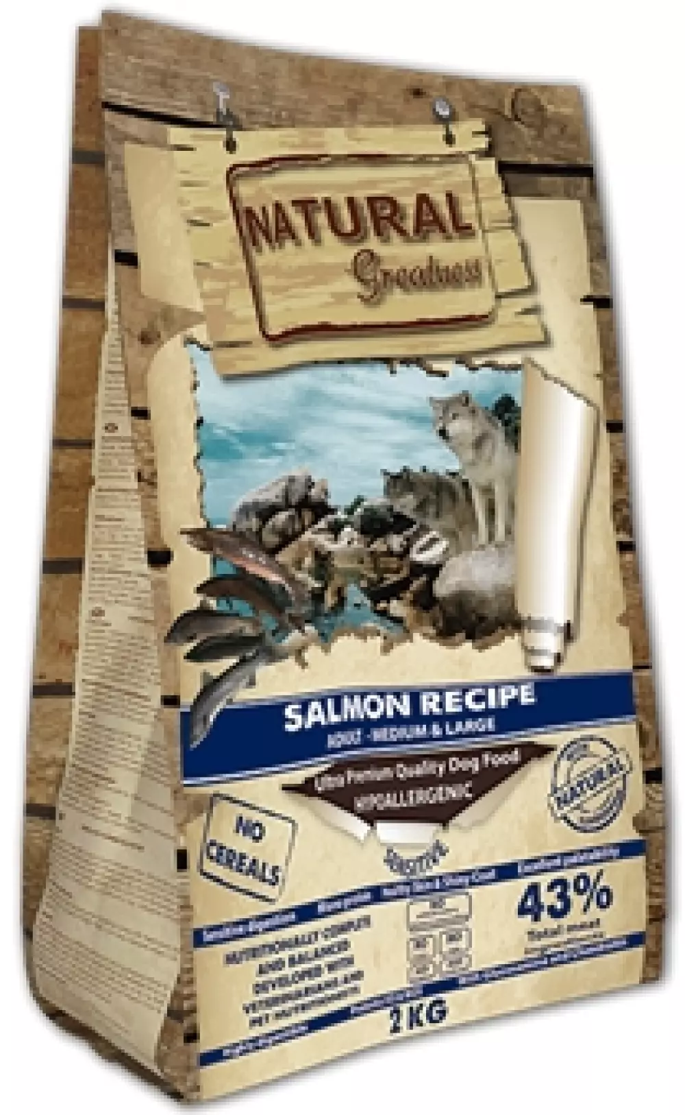 Natural Greatness Salmon Recipe – Sensitive, 10 kg, 8425402687093, Hundemat, Natural Greatness, Arctic Pets AS, Salmon Recipe – Sensitive, Tørrfor, Voksen