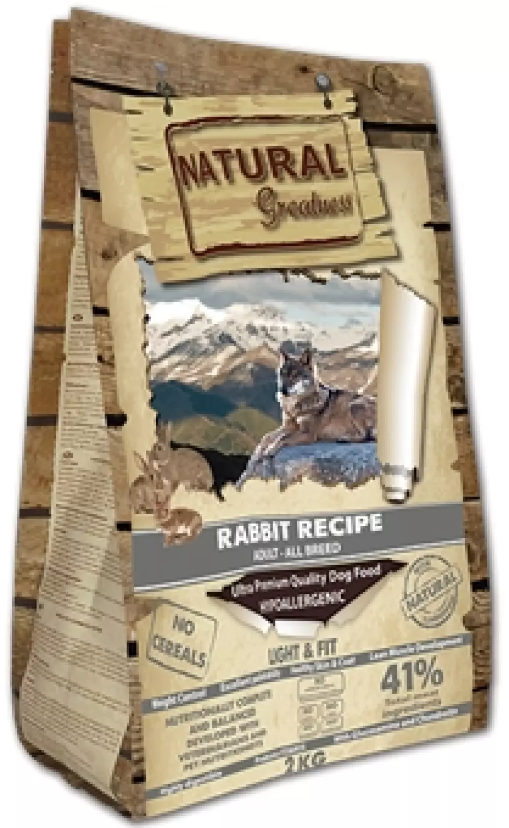 Natural Greatness Rabbit Recipe – Light & Fit, 10 kg, 8425402687383, Hundemat, Natural Greatness, Arctic Pets AS, Rabbit Recipe – Light & Fit, Tørrfor, Voksen