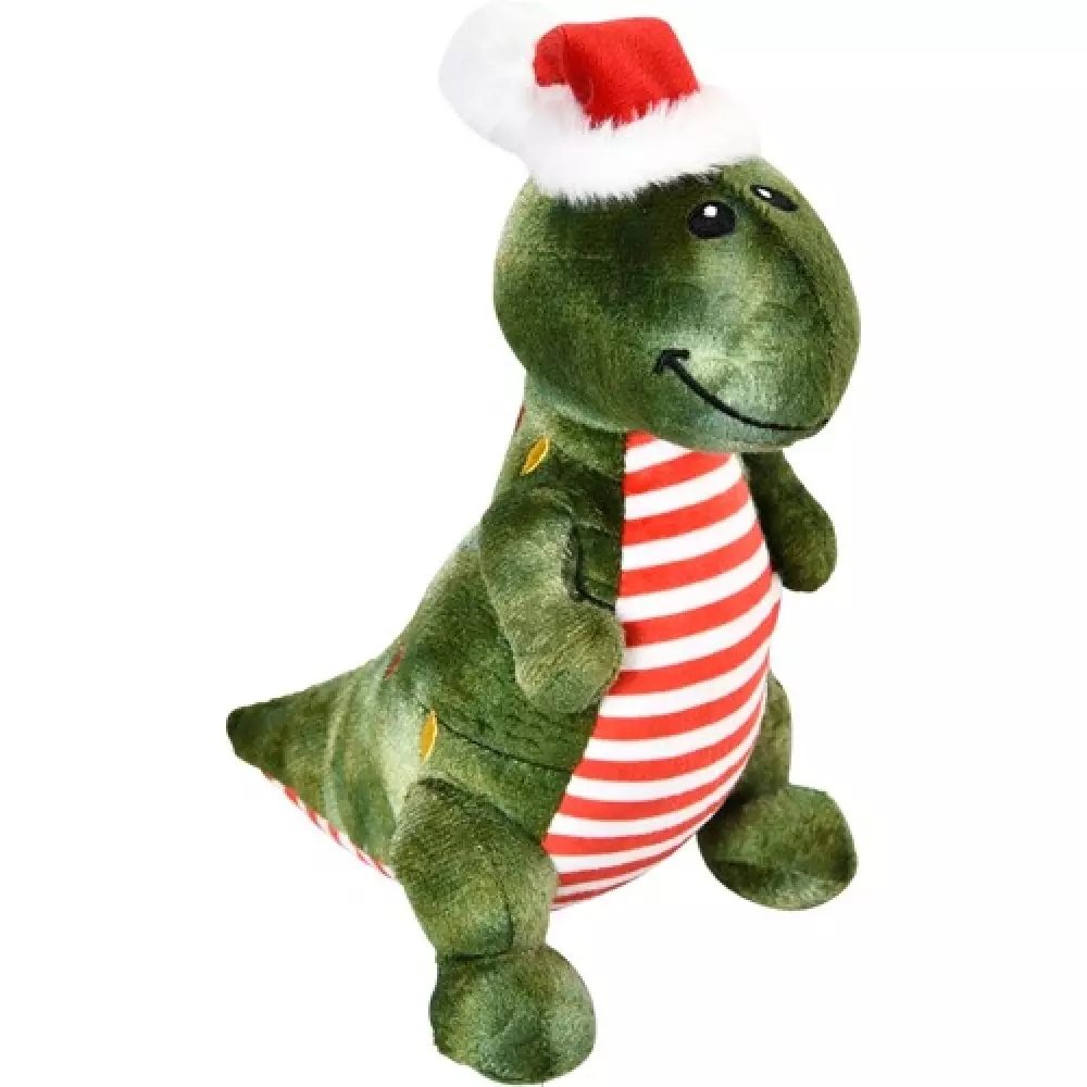 Juleleke til hund dinosaur