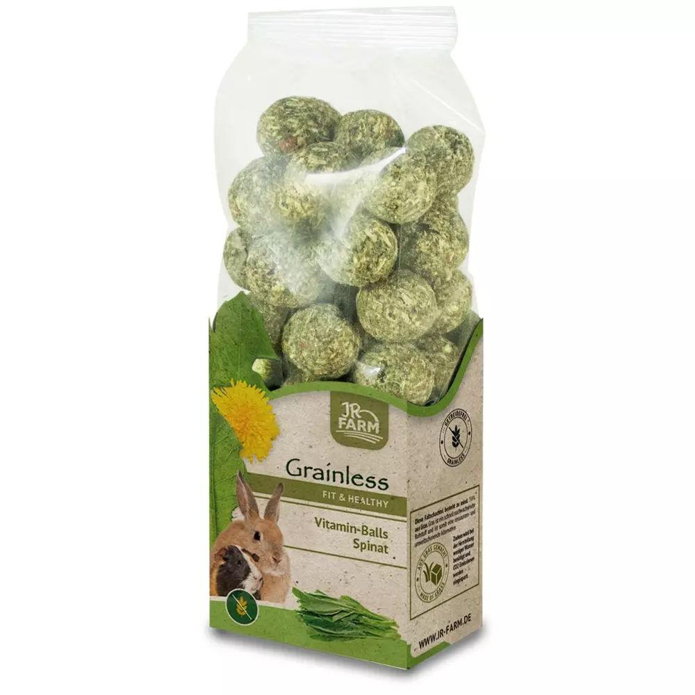 JR Farm Vitaminballs med Spinat JR grainless health vitamin balls spinach 515.1614 4024344203961 Kaninutstyr Kaningodbiter