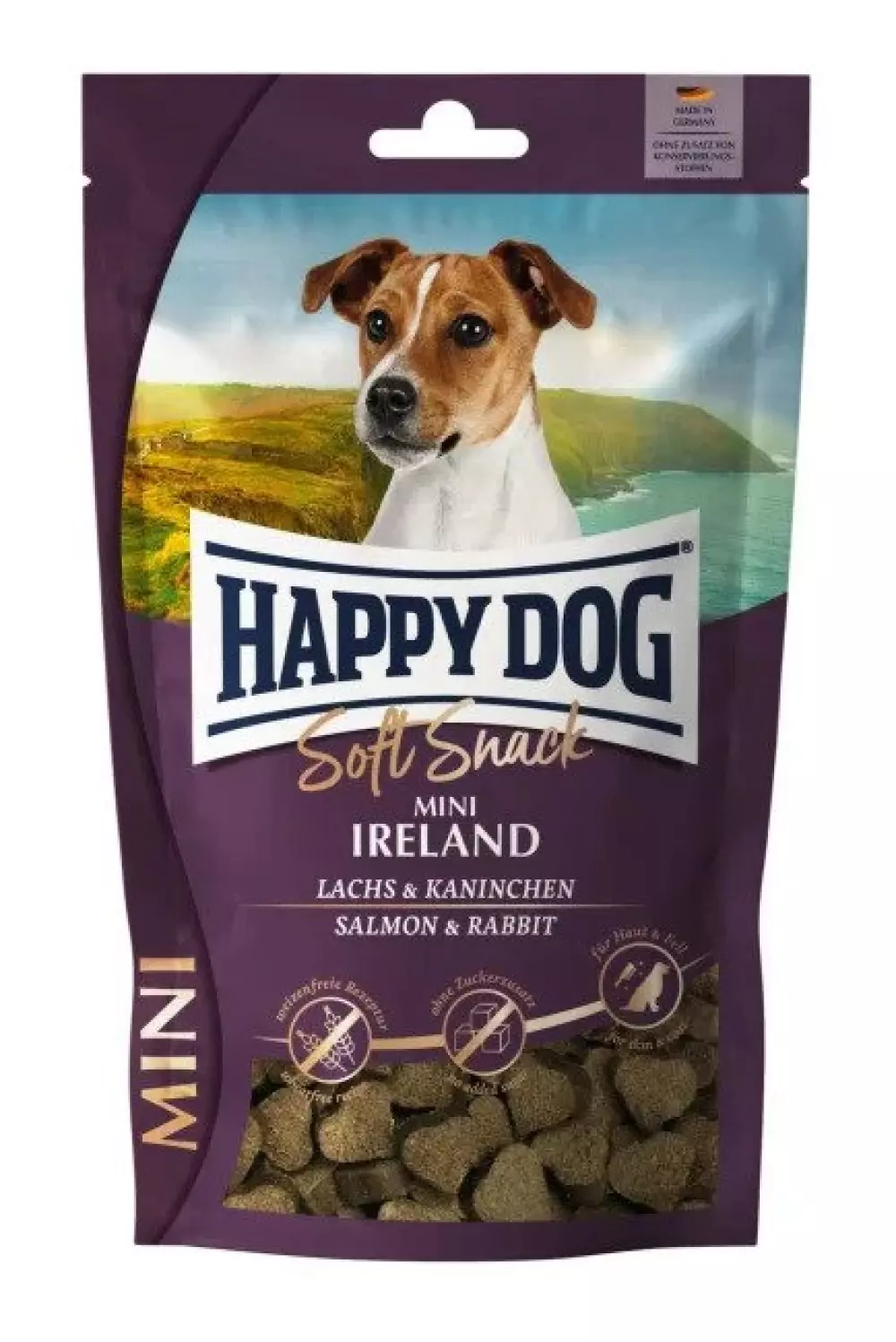 Happy Dog Soft Snack Mini Ireland (Laks & Kanin) 100g, Hundeutstyr, Hundegodbiter og Tygg