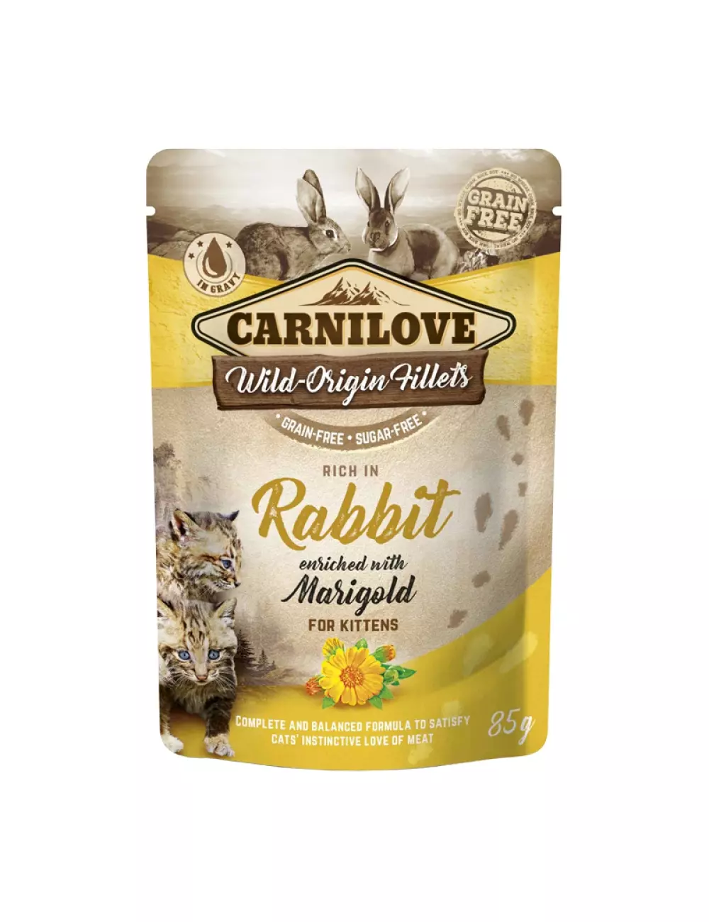 Carnilove kattemat, Carnilove cat pouch Rabbit w Marigold for kitten, Kattemat, Carnilove