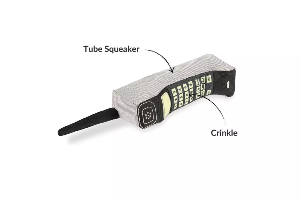 Hundeleke telefon 90s Are Calling, Hundeutstyr, Hundeleker