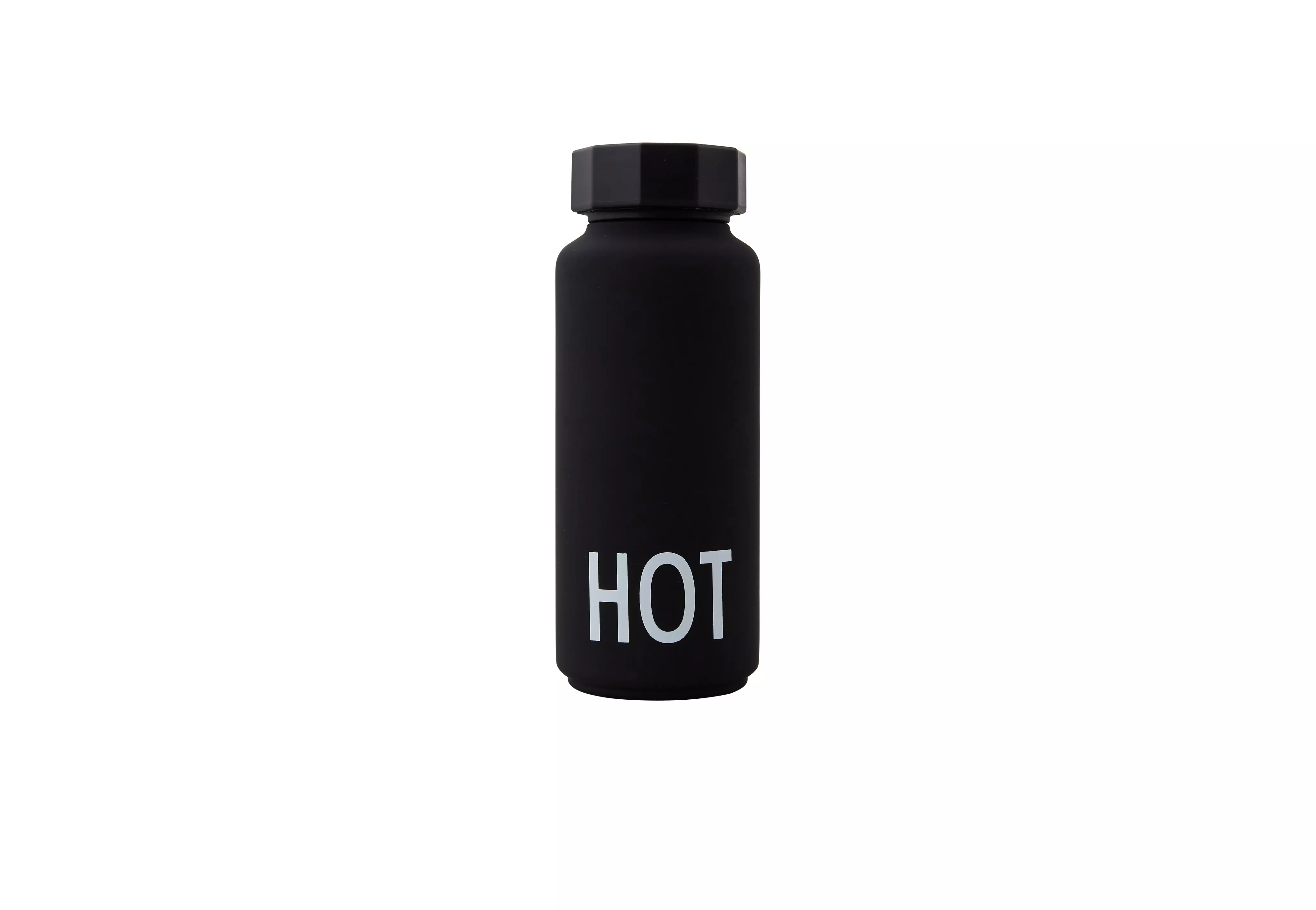 Design Letters Hot Thermo Bottle Black