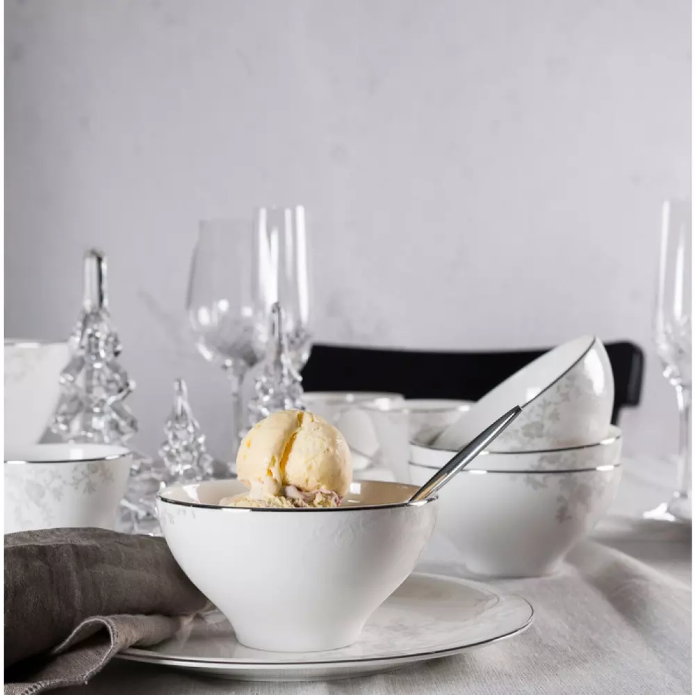 Royal Porcelain - Angelina Platinum - Dessertskål