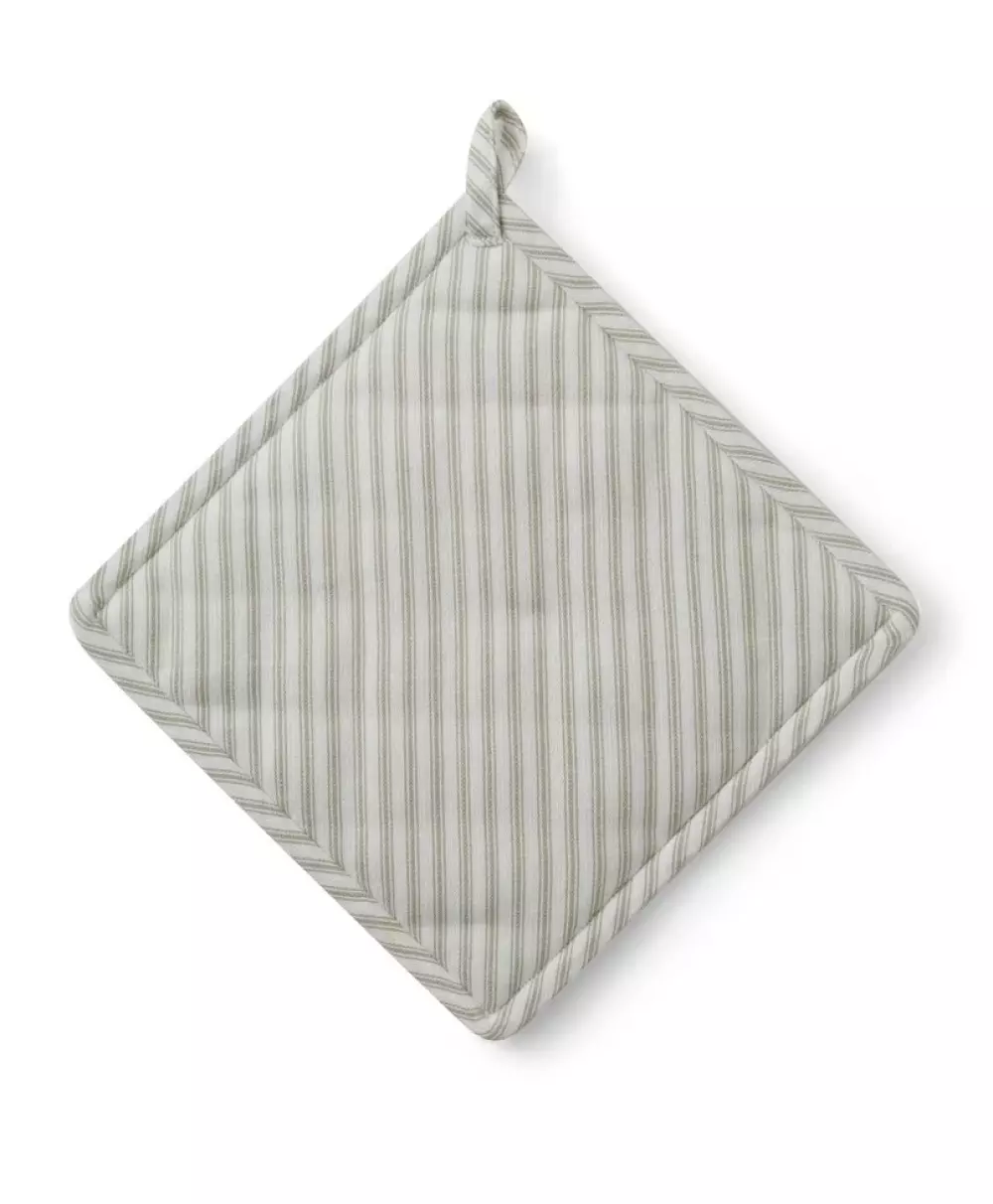 Lexington Icons Gryteklut Grønn/Hvit, 7321301669776, 10003063-8012-ONE, Tekstil, Kjøkkentekstiler, Lexington, Icons Cotton Herringbone Striped Potholder