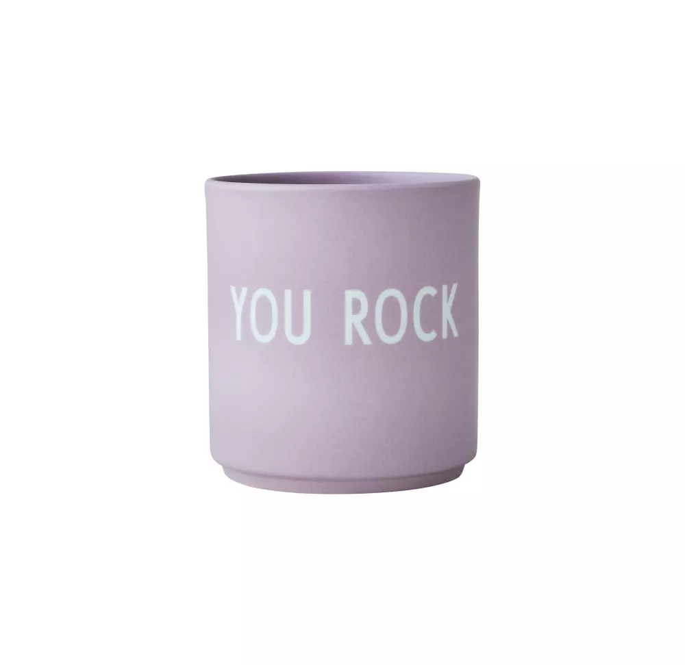 Design Letters Kopp You Rock Lavendel, 5710498185794, 10101002LAVENUROCK, Kjøkken, Krus og Skåler, Design Letters, Favourite cups
