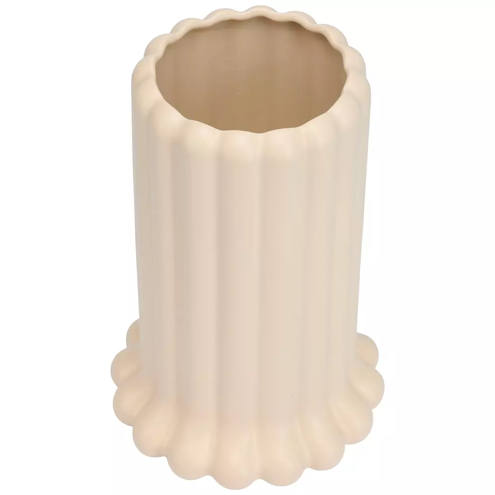 Design Letters Tublar Vase Beige, 5710498198619, 10108003SOLITBEIGE, Interiør, Vaser, Design Letters, Tubular Vase. Large 24cm