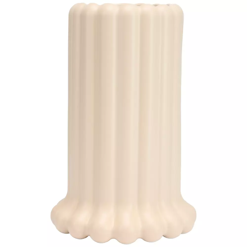 Design Letters Tublar Vase Beige, 5710498198619, 10108003SOLITBEIGE, Interiør, Vaser, Design Letters, Tubular Vase. Large 24cm