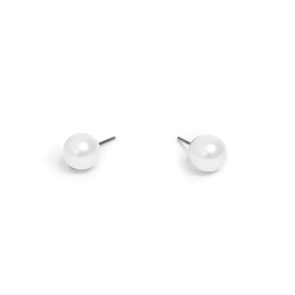 Perleøredobber - 8mm - Just Oslo, 7990104204714, 1042-0471, Accessories, Øredobber, Just Oslo, A&C Oslo, Earring stud, Standard, silver pl./pearl 8mm