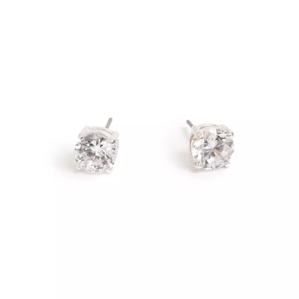 Øredobber - Cubic Zirconia - Just Oslo, 7990104204806, 1042-0480, Accessories, Øredobber, Just Oslo, A&C Oslo, Earring stud, Standard, silver pl./cz 8mm