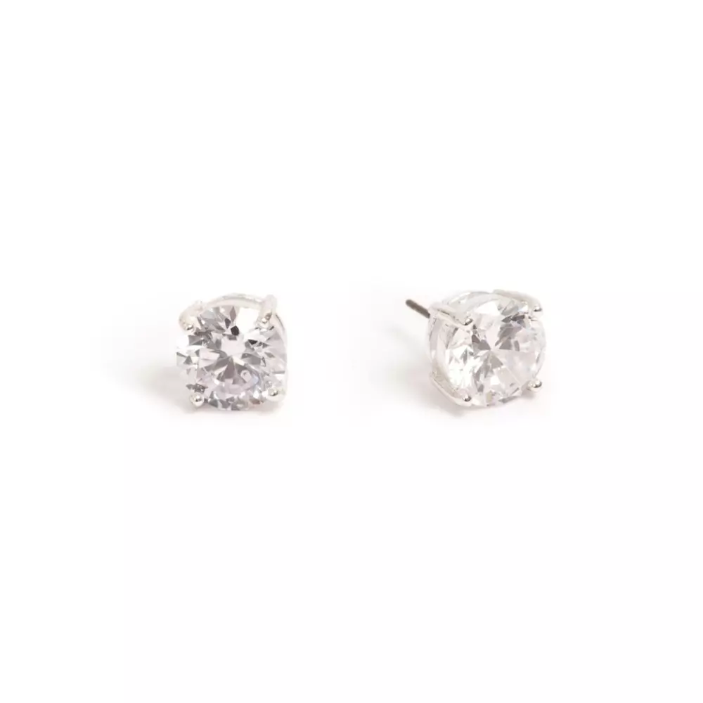 Øredobber - Cubic Zirconia - Just Oslo Sølv, 7990104204813, 1042-0481, Accessories, Øredobber, Just Oslo, A&C Oslo, Earring stud, Standard, silver pl./cz 10mm