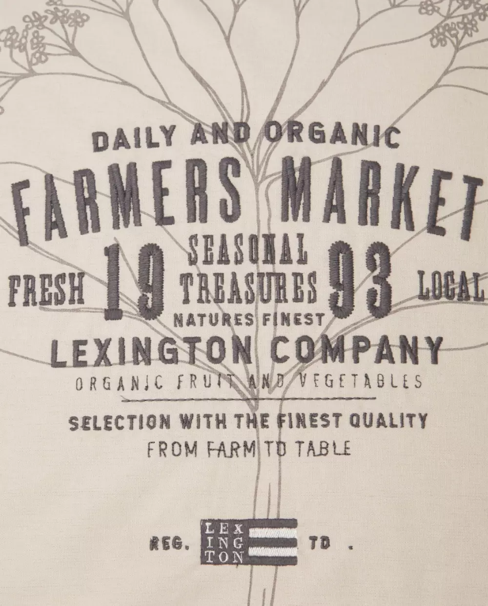 Lexington Putetrekk Farmers Market, 7321301689774, 112311212721-SH25, Tekstil, Puter og Putetrekk, Lexington, Farmers Market Organic Cotton Canvas Pillow Cover