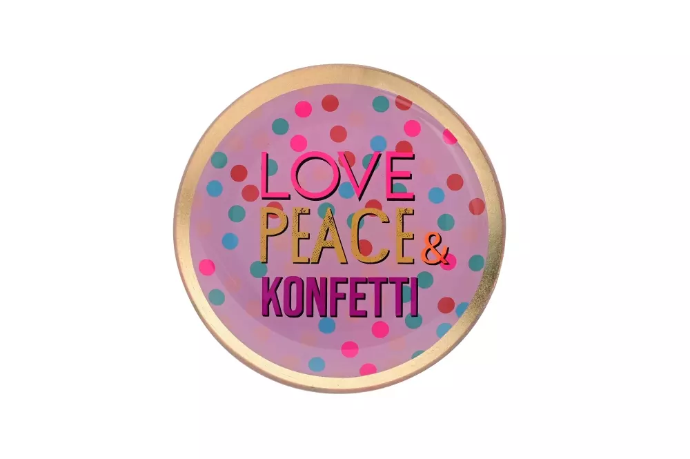 Love Plates - Love Peace & Konfetti