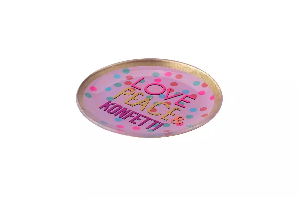 Love Plates - Love Peace & Konfetti