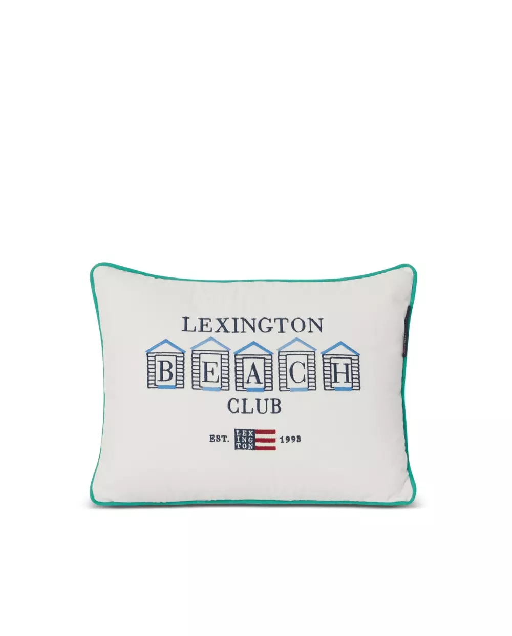 Lexington Pute Beach Club, 7321301695867, 122302581606-SH10, Tekstil, Puter og Putetrekk, Lexington, Beach Club Small Embroidered Organic Cotton Pillow