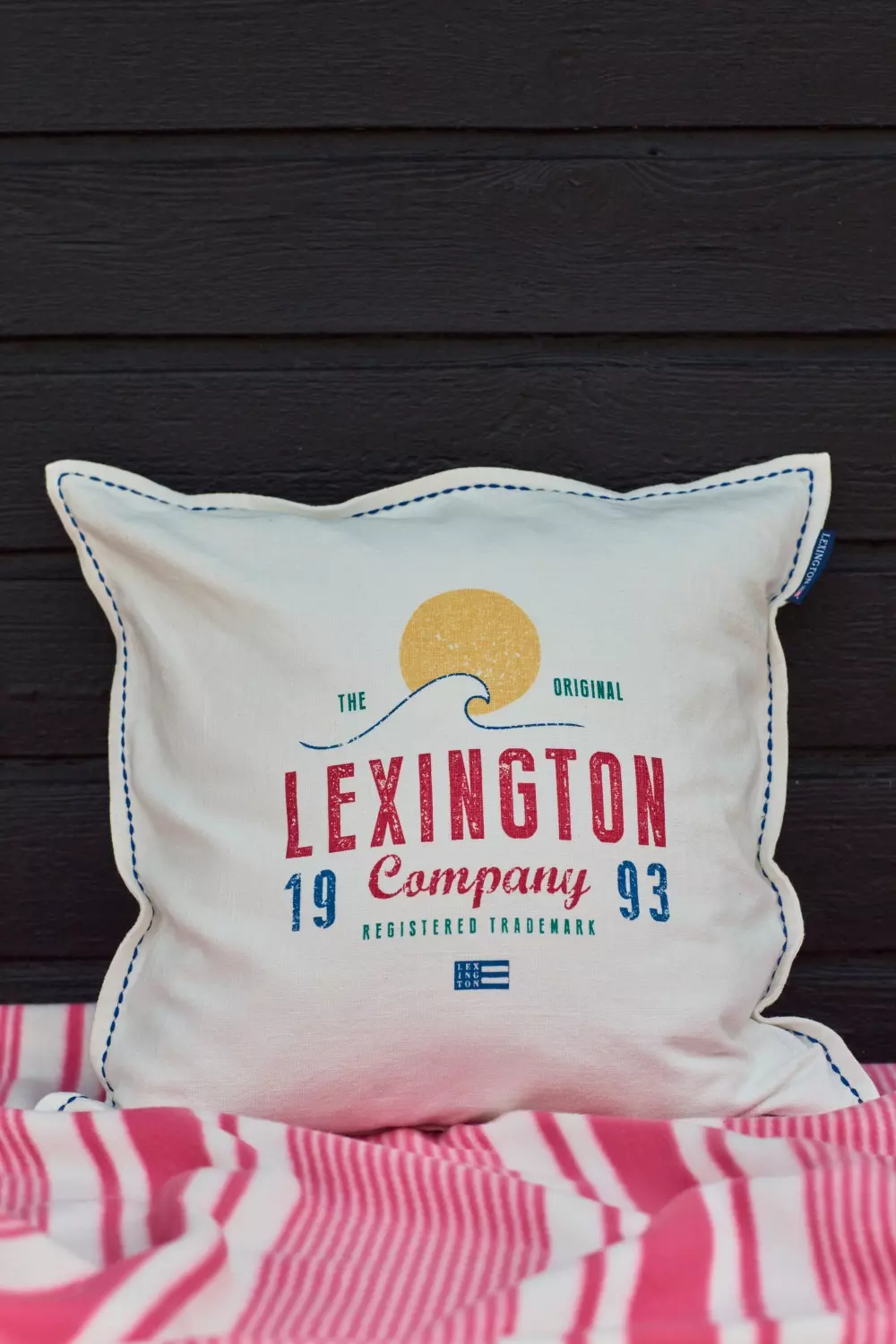 Lexington Putetrekk Sunset, 7321301695911, 122302631500-SH25, Tekstil, Puter og Putetrekk, Lexington, Sunset Logo Printed Cotton Canvas Pillow Cover