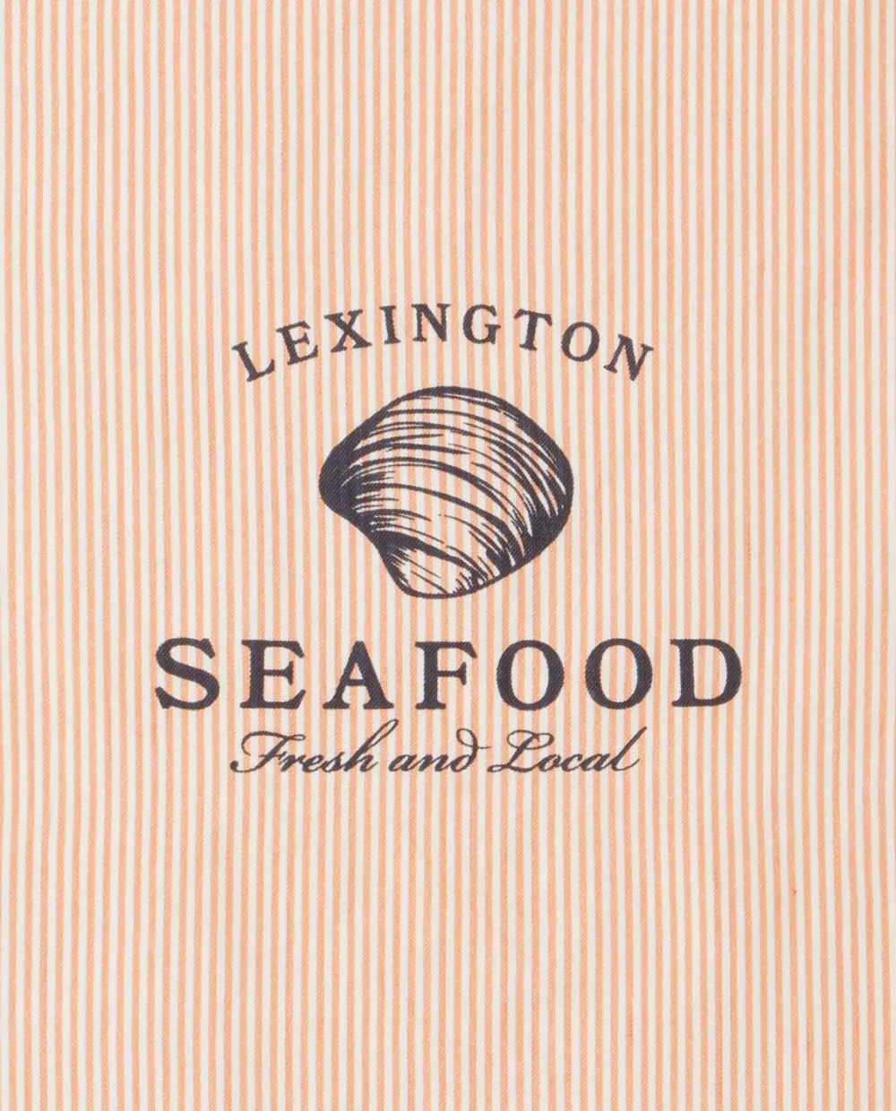 Lexington Kjøkkenhåndkle Beige/Hvit, 7321301696079, 122302782600-KT10, Tekstil, Kjøkkentekstiler, Lexington, Seafood Striped & Printed Org Cotton Kitchen Towel