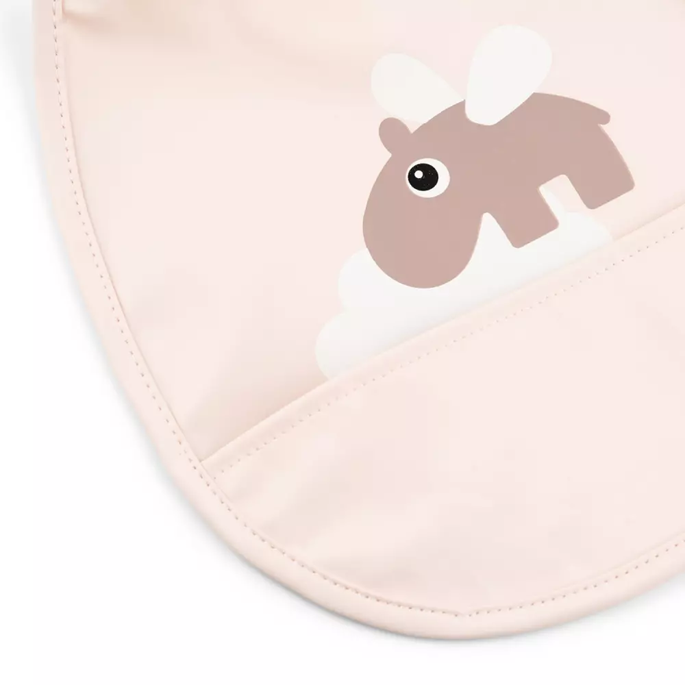 Bib Smekker Pudder, 5712643053552, 1343441, Kjøkken, Barn, Done by Deer, Tiny pocket bib 2-pack Happy clouds Powder