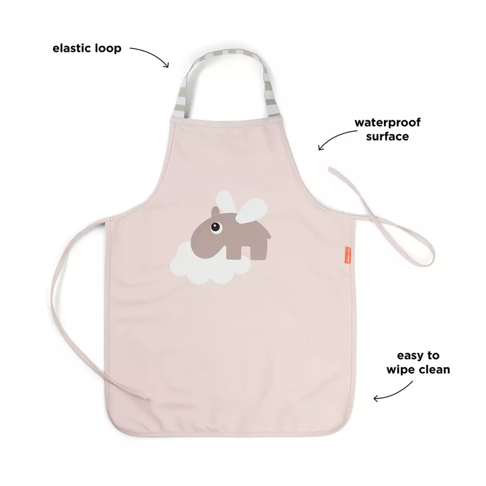 Forkle Playground Pudder, 5712643048862, 1343541, Kjøkken, Barn, Done by Deer, Waterproof kids apron Happy clouds Powder