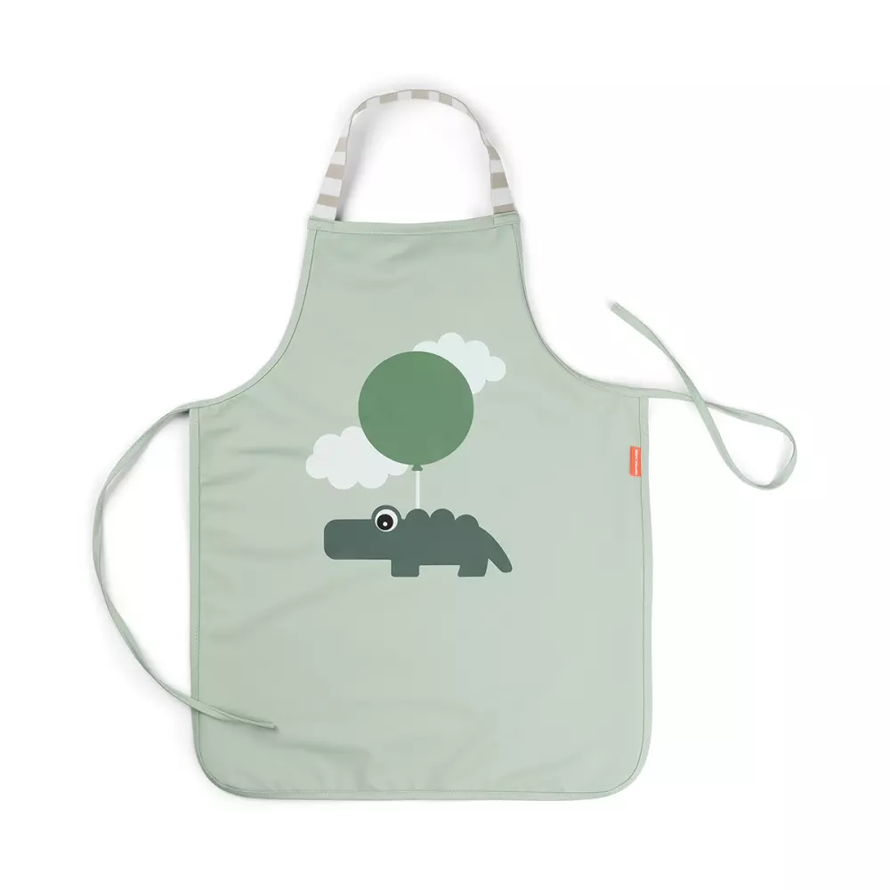 Forkle Playground Grønn, 5712643048893, 1343543, Kjøkken, Barn, Done by Deer, Waterproof kids apron Happy clouds Green