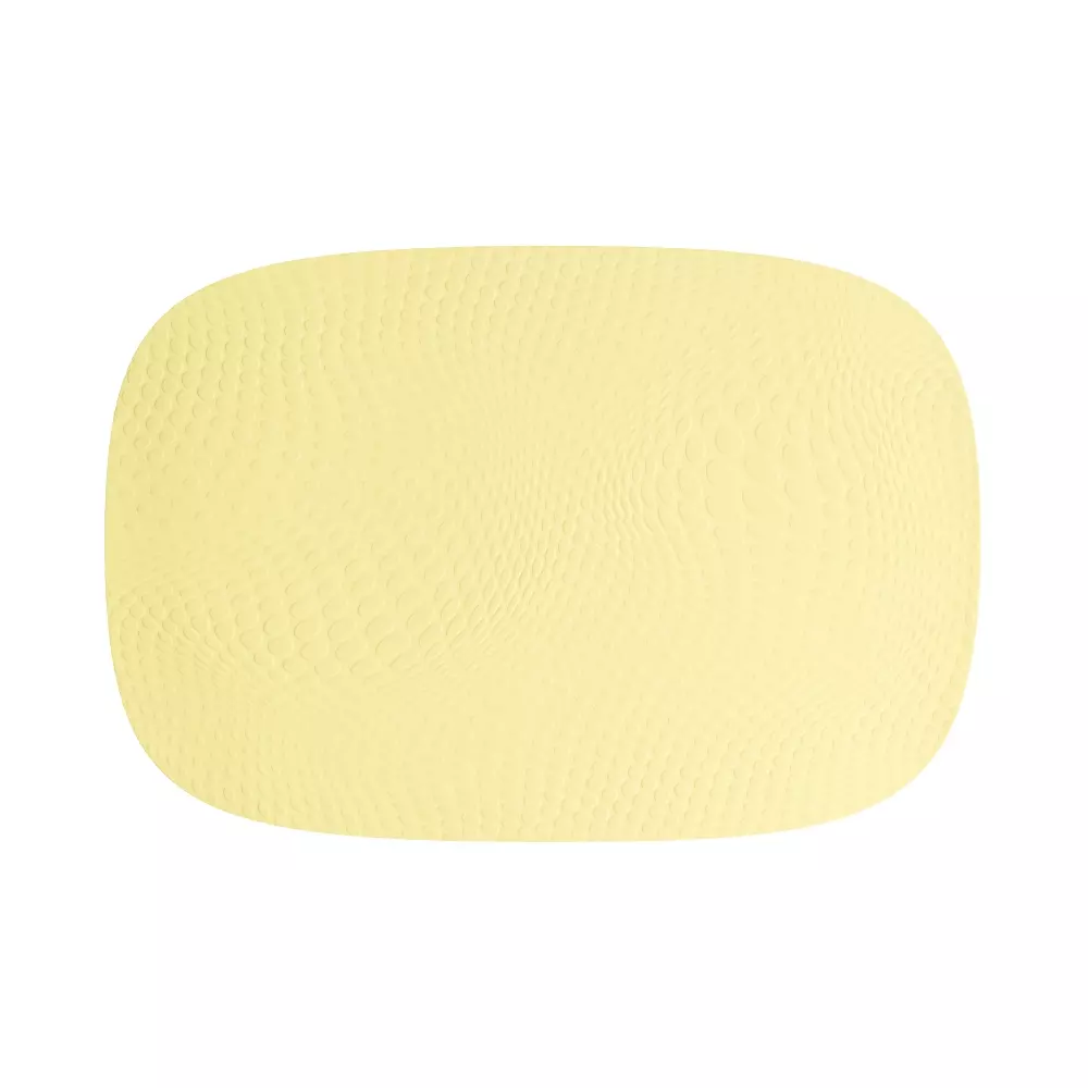 Karim Rashid Dekkebrikke Lemon, 5709554136009, 13600, Kjøkken, Dekkebrikker, Aida, Karim Rashid Lemon dækkeserviet 95% genbrugslæder 1 stk 45,0x30,6 cm