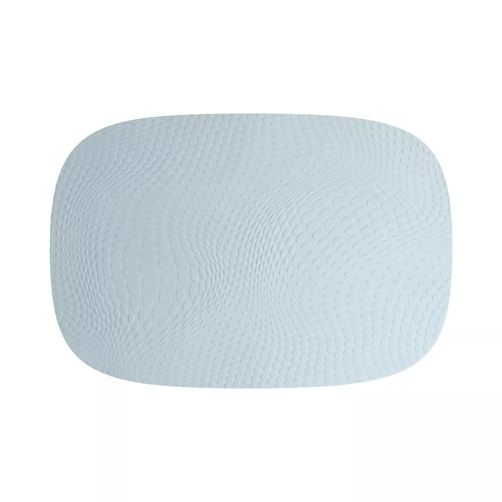 Karim Rashid Dekkebrikke Aqua, 5709554136078, 13607, Kjøkken, Dekkebrikker, Aida, Karim Rashid Aqua dækkeserviet 95% genbrugslæder 1 stk 45,0x30,6 cm