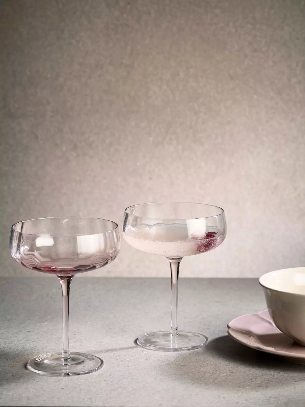 Søholm Sonja Champagneglass Soft Pink, 5709554164514, 16451, Kjøkken, Glass, Søholm, Aida, SØHOLM Sonja – champagne glass Soft pink 1 pcs 30 cl