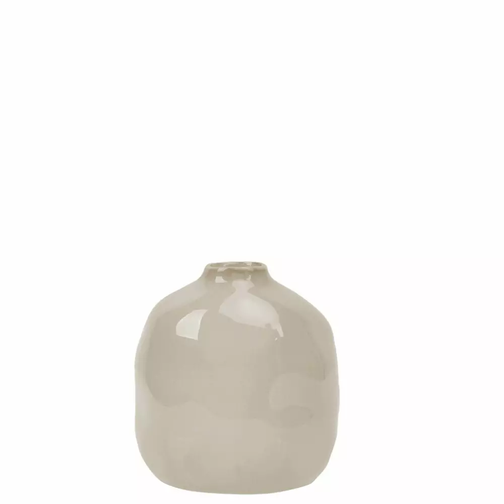 Gitte Vase Keramikk, 7072575509526, 170372, Interiør, Vaser, Edelweiss, Consilimo, GITTE Vase D12,5 H12 cm cream