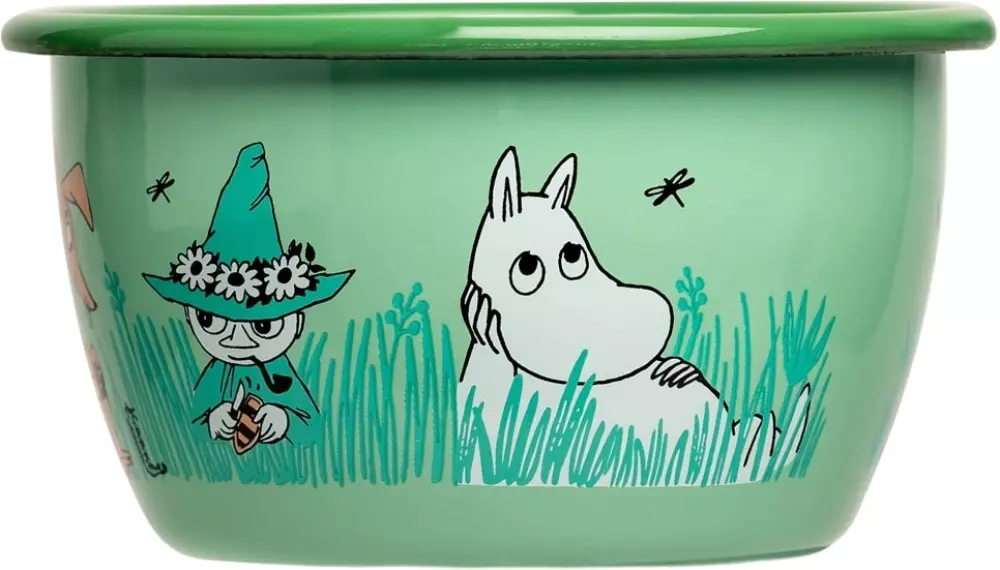 Moomin Emaljeskål - Grønn