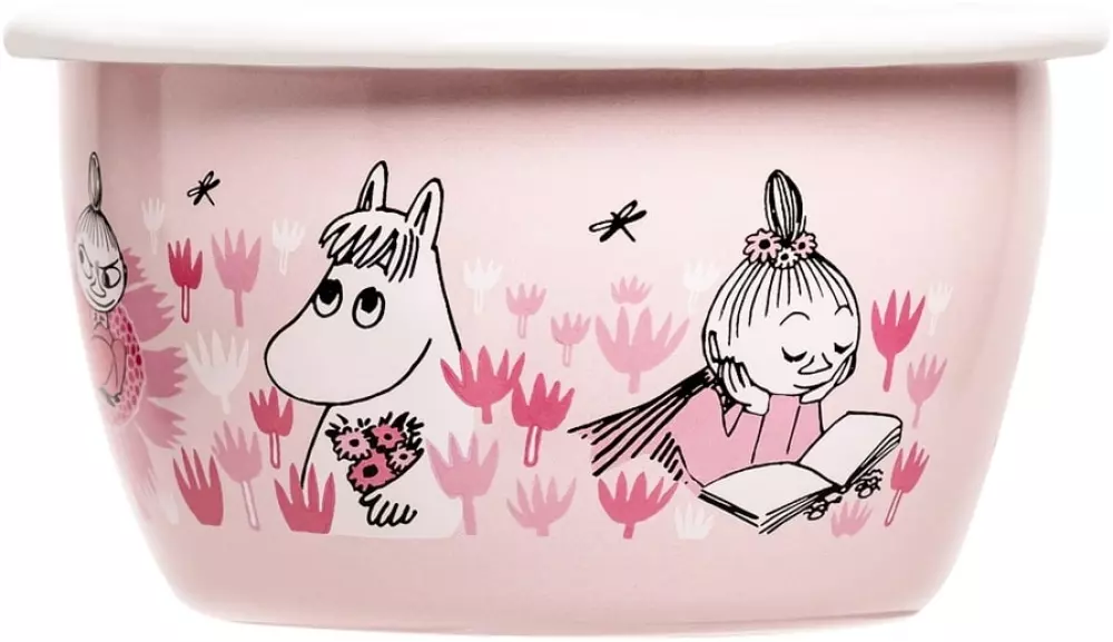 Moomin Emaljeskål - Rosa