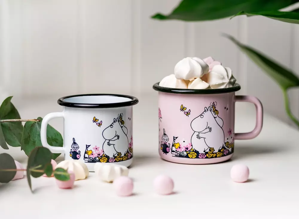 Moomin Emaljekopp - Klem Hvit