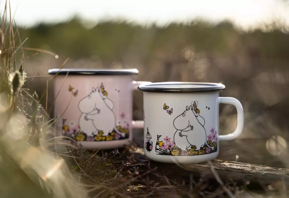 Moomin Emaljekopp - Klem Hvit