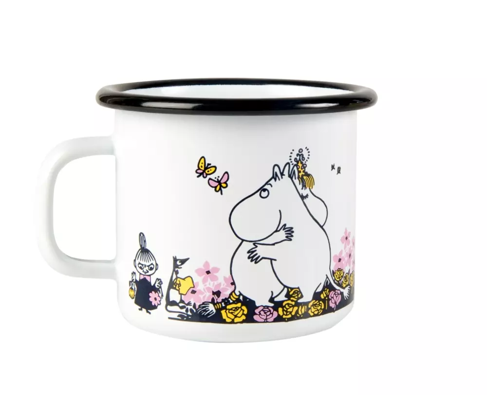 Moomin Emaljekopp - Klem Hvit