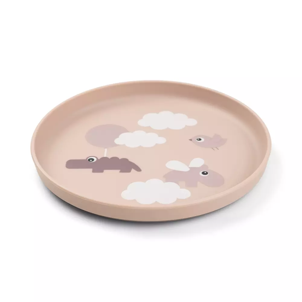 Foodie Asjett Happy Clouds Pudder, 5712643047780, 1736221, Kjøkken, Barn, Done by Deer, Foodie plate Happy clouds Powder