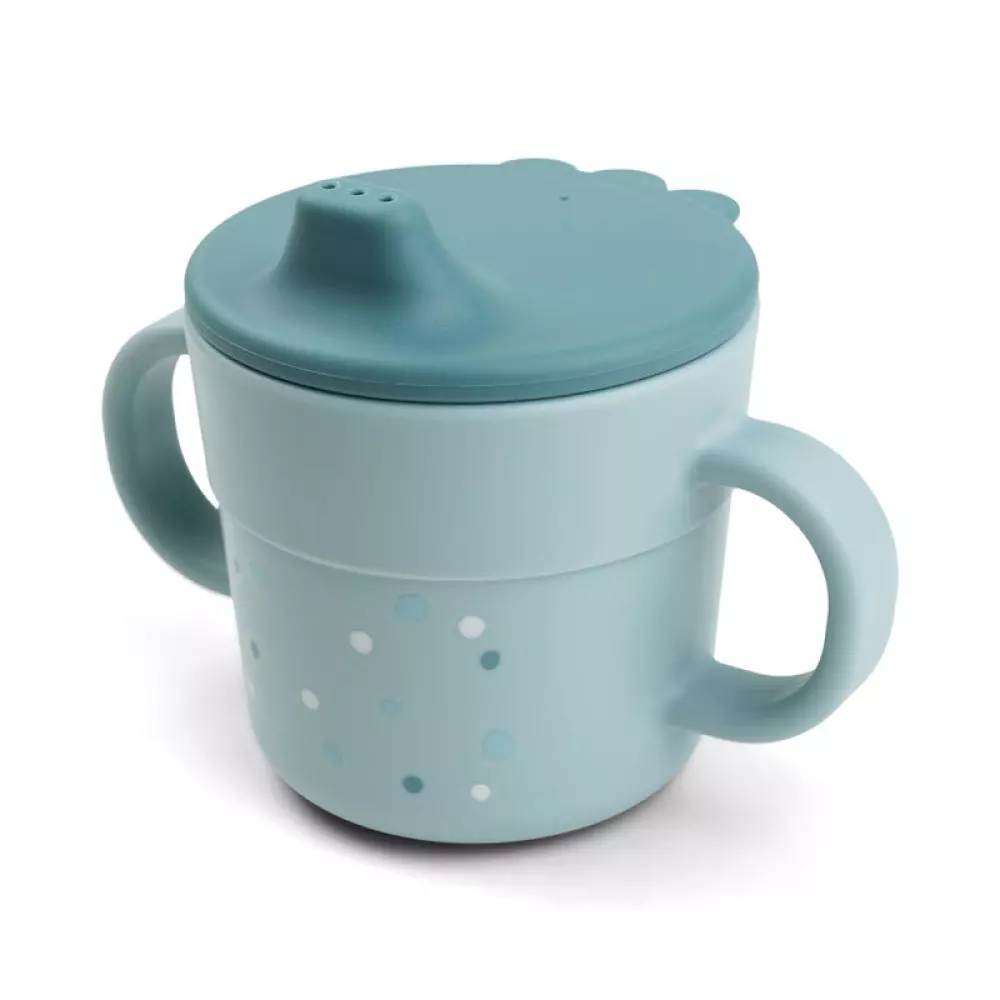 Foodie Tutekopp Happy Dots Blå, 5712643047810, 1936732, Kjøkken, Barn, Done by Deer, Foodie spout cup Happy dots Blue