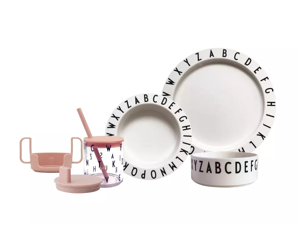 Design Letters Eat&Learn Sett, 5710498185718, 20103019WHITE, Kjøkken, Barn, Design Letters, Eat & Learn plate set (Tritan)