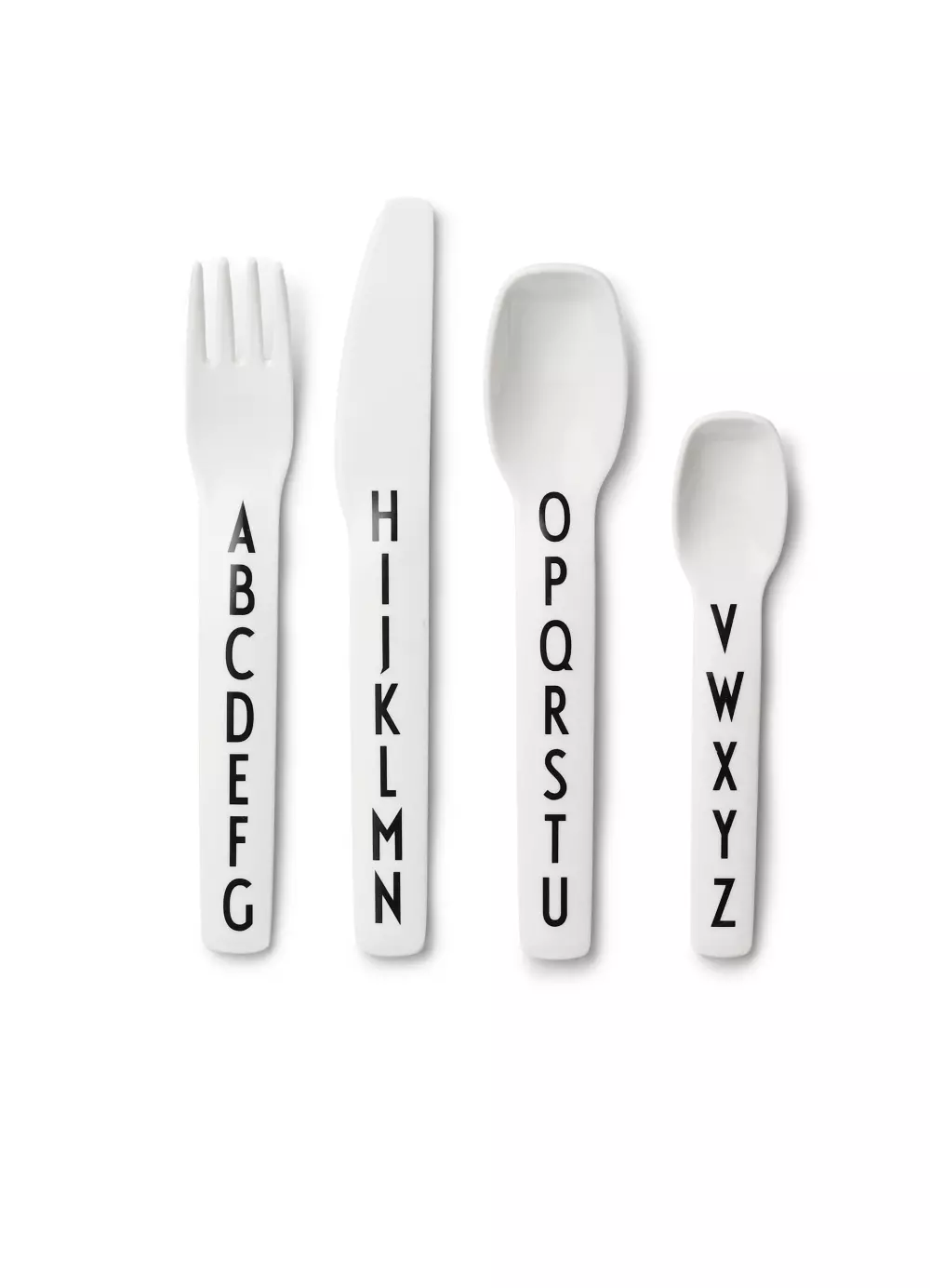 Design Letters Bestikk Barn, 5710498769024, 20201301WHITE, Kjøkken, Barn, Design Letters, Kids Cutlery