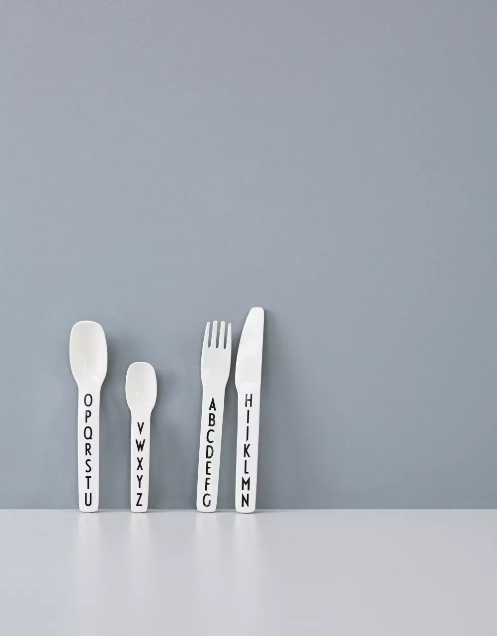 Design Letters Bestikk Barn, 5710498769024, 20201301WHITE, Kjøkken, Barn, Design Letters, Kids Cutlery