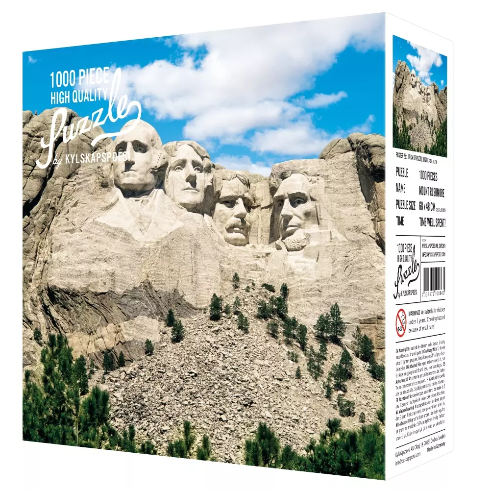 Puslespill - Mount Rushmore, 7331672100860, 2100860, Party, Spill, Kylskåpspoesi